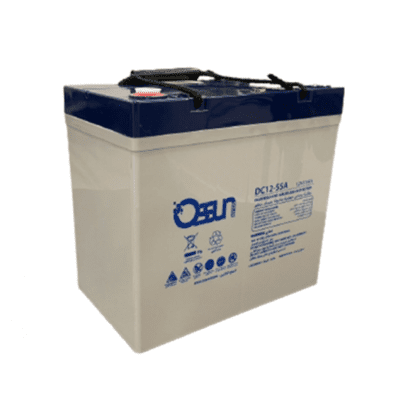 55 AMP DRY POWER BATTERY QSSUN DEEPCYCLE BATTERY 12V 55A