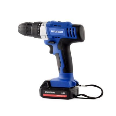 10mm-Cordless-Drill and-Screw-Anchor-Two-Speeds-and-Two-Batteries:-Hyundai