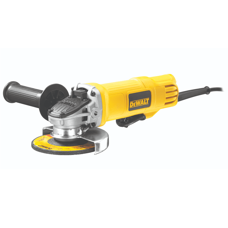 900W 220V-Angle-Grinder(115mm)-Safety-Switch-Down:-DeWalt