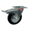 (200x46) DOUBLE BRAKE CASTOR WHEEL RUBBER+STEEL