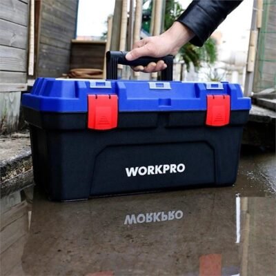 Plastic Toolbox Tool Storage 22.5" Workpro