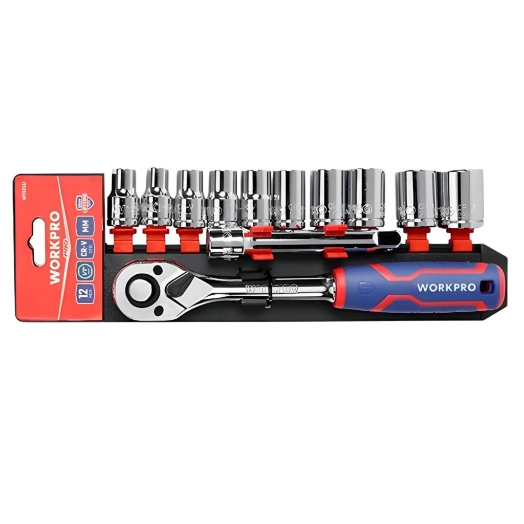 12PC, 1/2", Drive Socket Set
