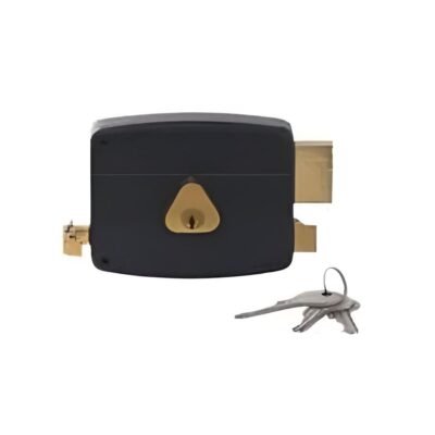 External iron door lock