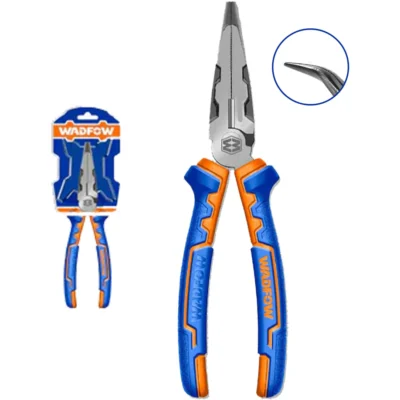 Wadfow WPL4718 High Leverage Bent Nose Pliers 8"