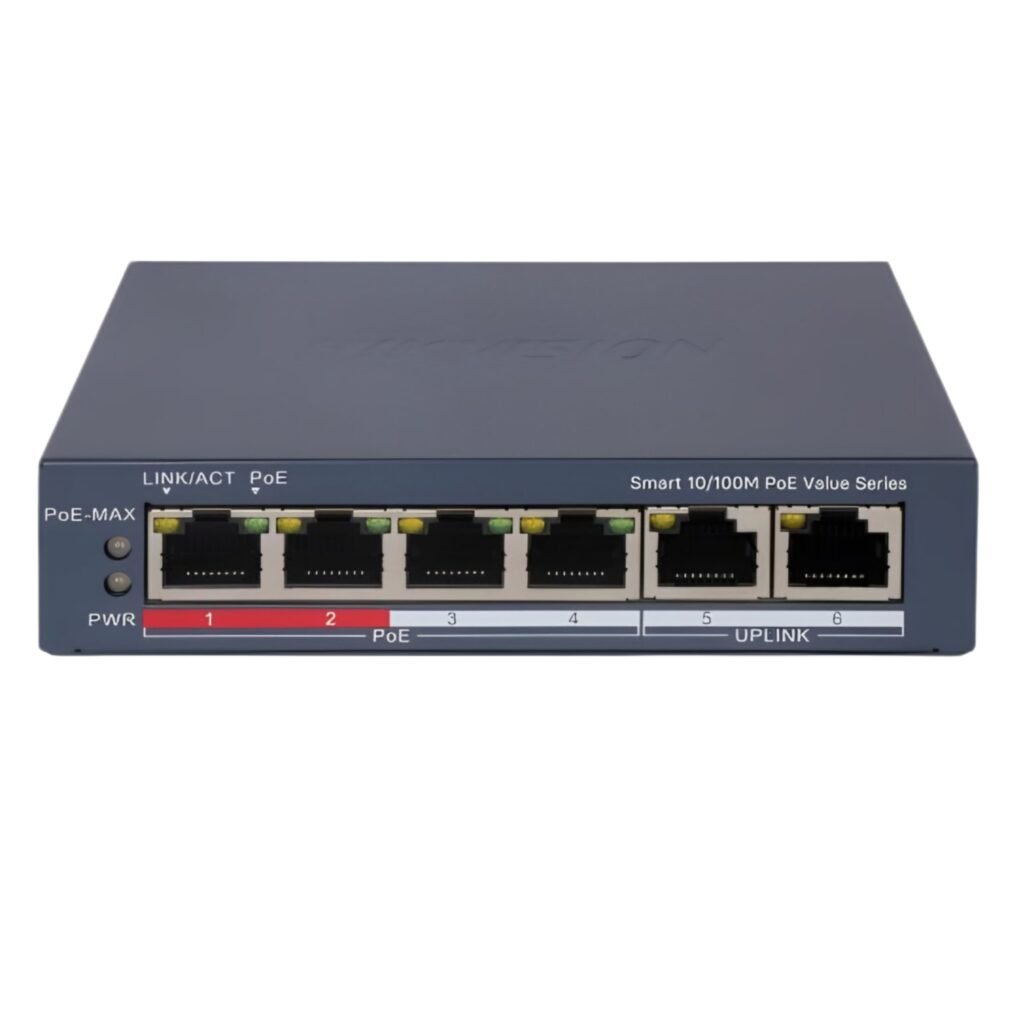 4 Port Fast Ethernet Smart POE Switch-(DS-3E1106P-EI/M)