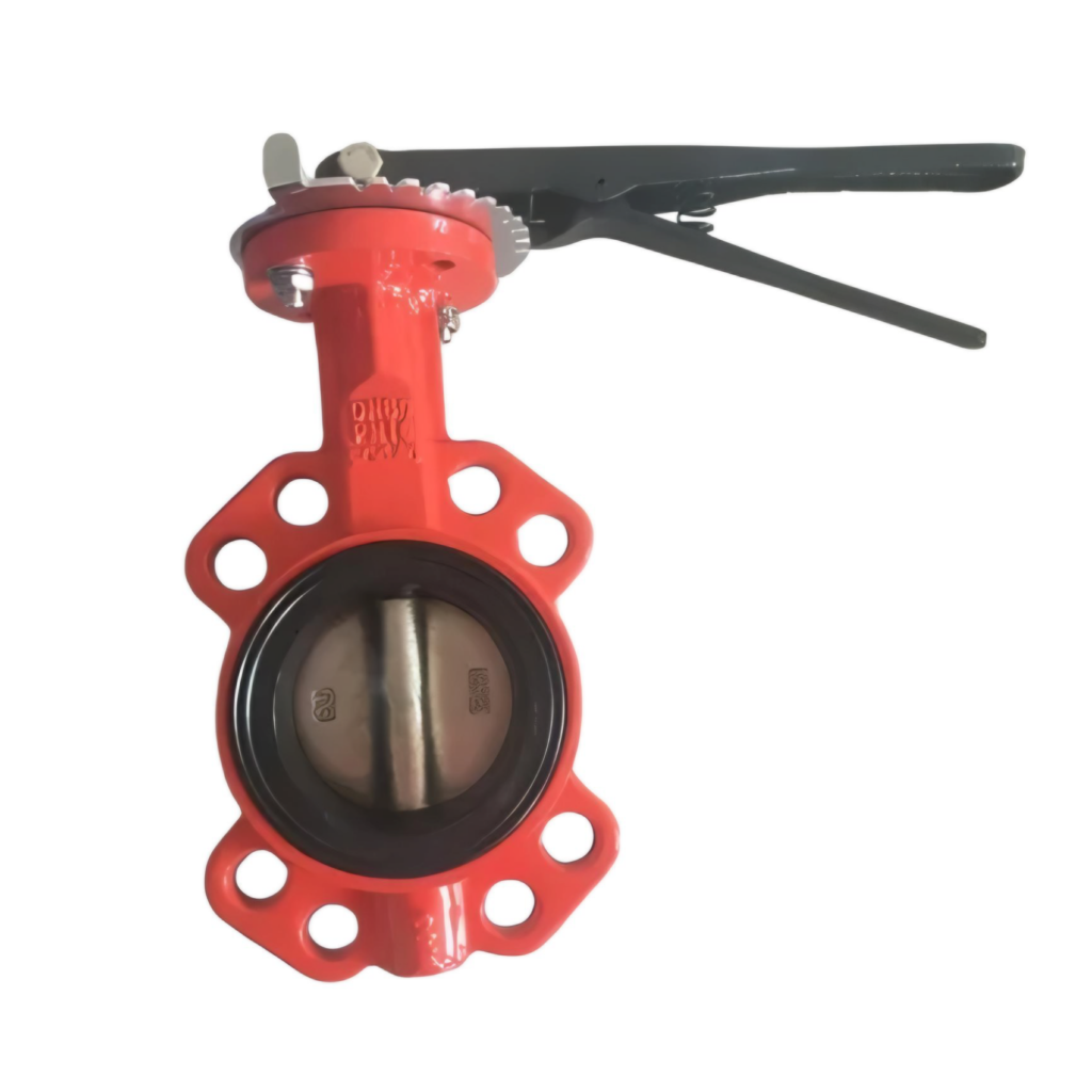 CI Butterfly Valve with SS Disc (Red)