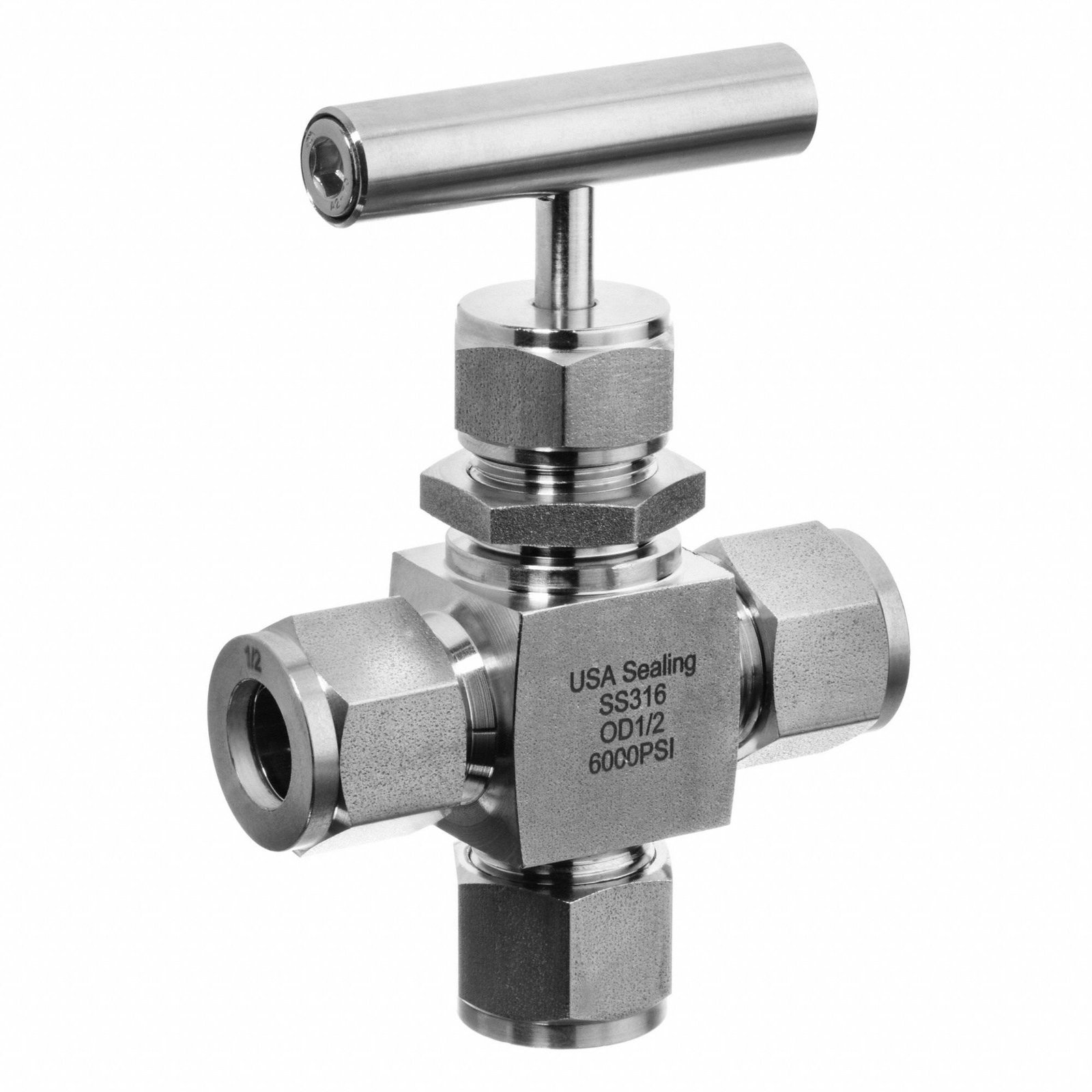 Three Way Needle Valve