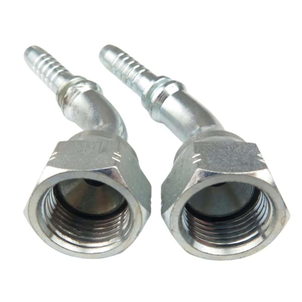 26741-24-24, (1.7/8" x 12) 45° Elbow Hydraulic Hose Fitting