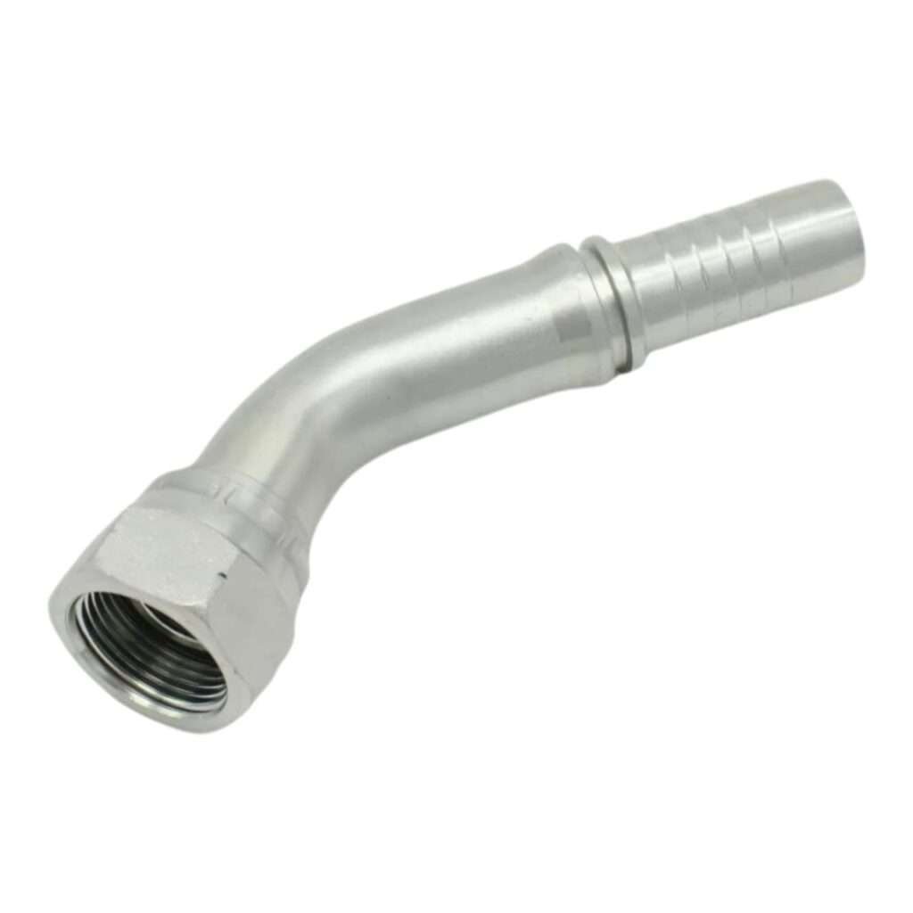 7/8" x 14, 45° Elbow Hydraulic Hose Fitting (26741-10-10)