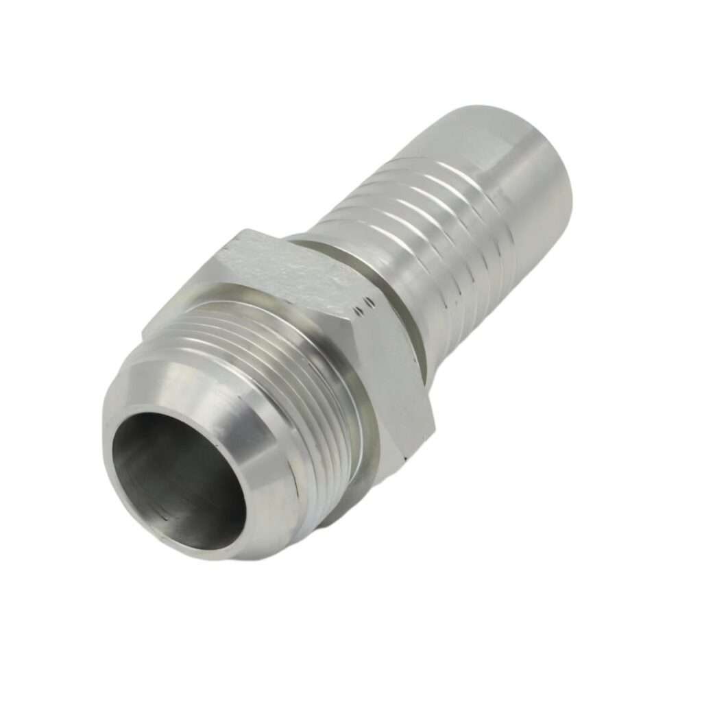 1/4", JIC male 37° Cone Seat Hydraulic Hose Insert (16712-04-04)