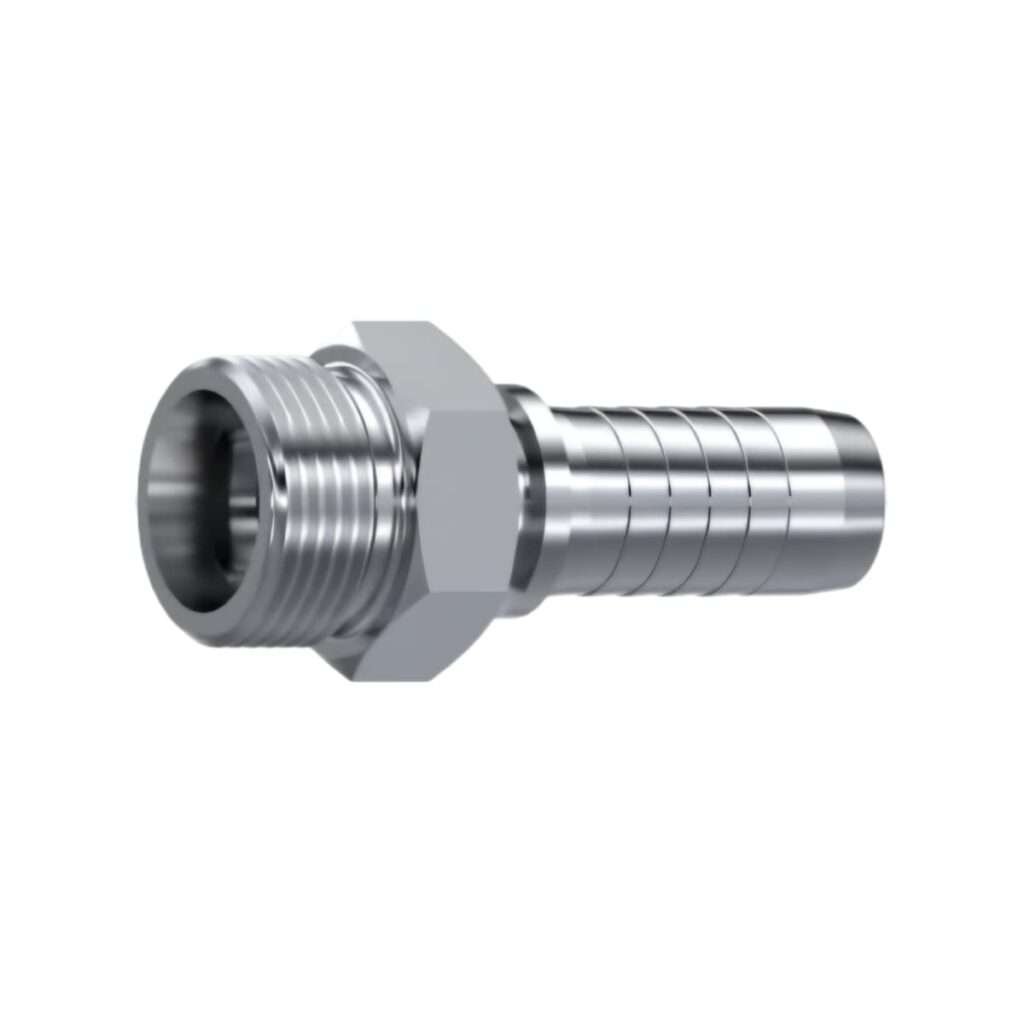 3/8" x 14S, Heavy Series Metric Male Hose Fitting (10512-22-06)