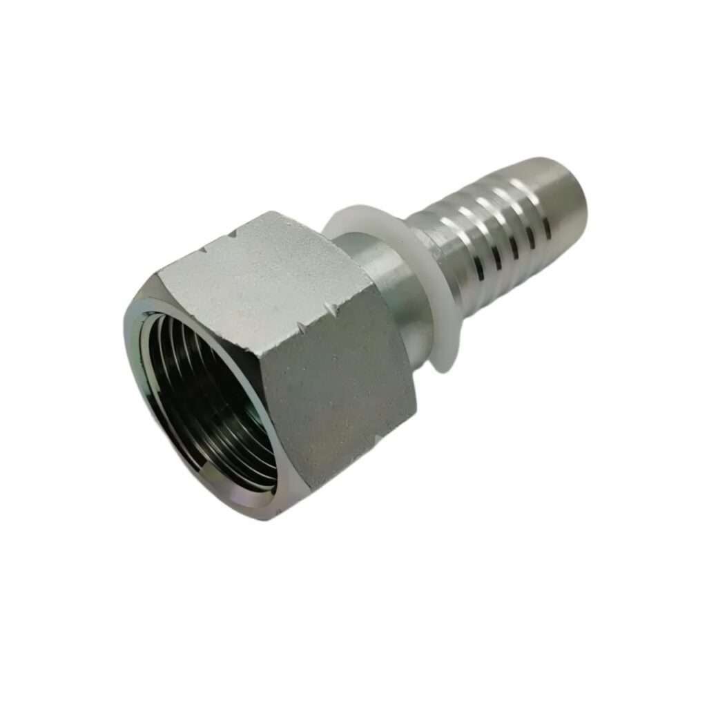 24211-04-04 ,(9/16" x 18 UNF) ORFS (O-Ring Face Seal) Female Flat Seat Hydraulic Fitting