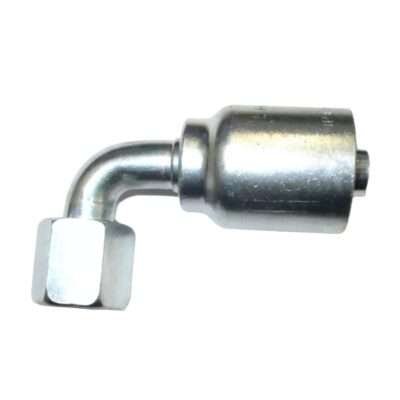 13943-32-32, 32 Female JIC (2-1/2''-12 Threads) 90° Elbow Short Drop Hydraulic Hose Fitting