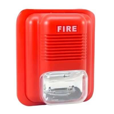 12V/24V DC (FA-410L) Fire Siren With LED Light