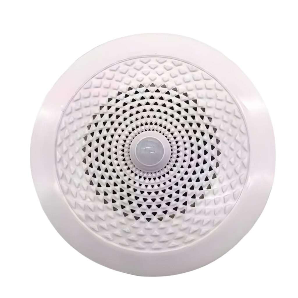 2W, DC 9V – 12V (JR-XD01) Ceiling Mount Infrared Human Motion Sensor Activated Sound Player Alarm Horn