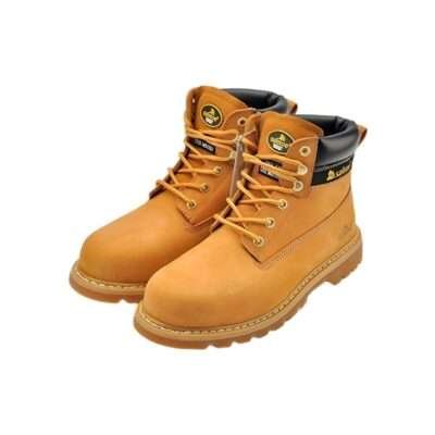 Safety S3 Src Yellow Nubuck Leather Mens Steel Toe Cap Work Boots  M-8149 S3 SR
