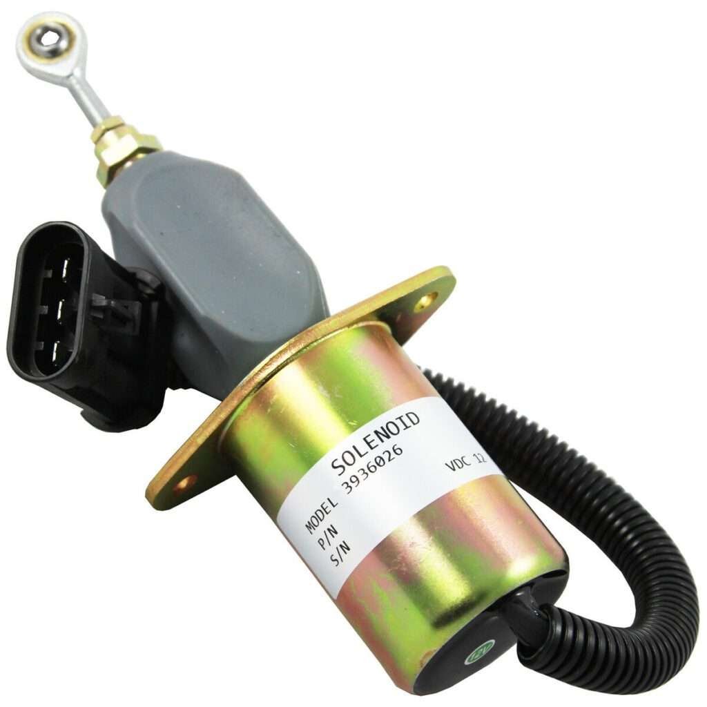 3936026 SA-4767-12 Cutoff Solenoid (12V) For Cummins 6CT Engine (Excavator)